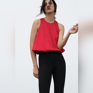 ZARA SLEEVELESS BALLON TOP SIZE S